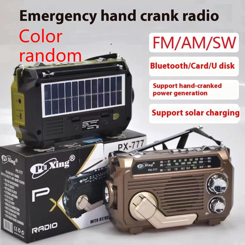 Hand Portable Radio Solar Power Generation Outdoor Bluetooth Speaker
