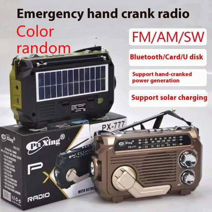 Hand Portable Radio Solar Power Generation Outdoor Bluetooth Speaker