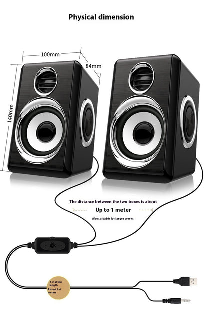 Laptop Audio Table Extra Bass Mini-portable Mini Speaker