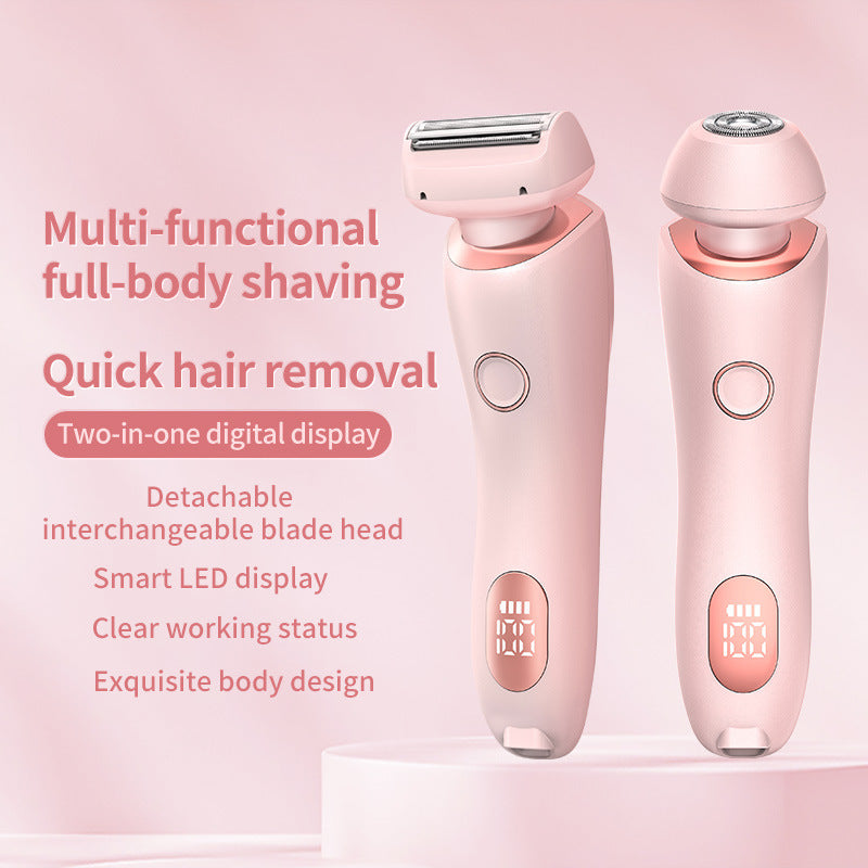 2 In 1  Rechargeable Electric Trimmer for Women