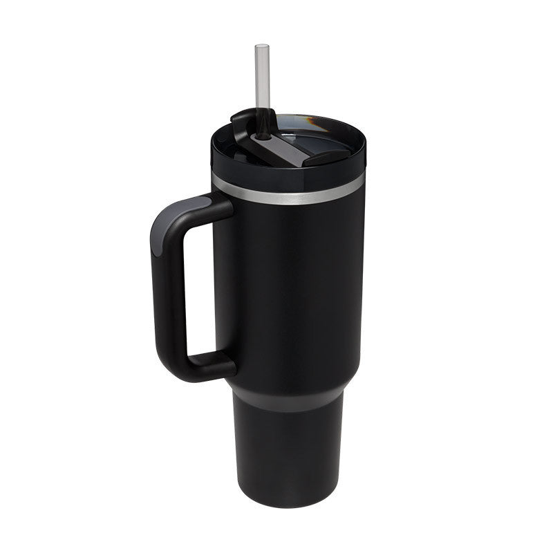 40 Oz Tumbler With Handle Straw, Insulated, and Stainless Steel