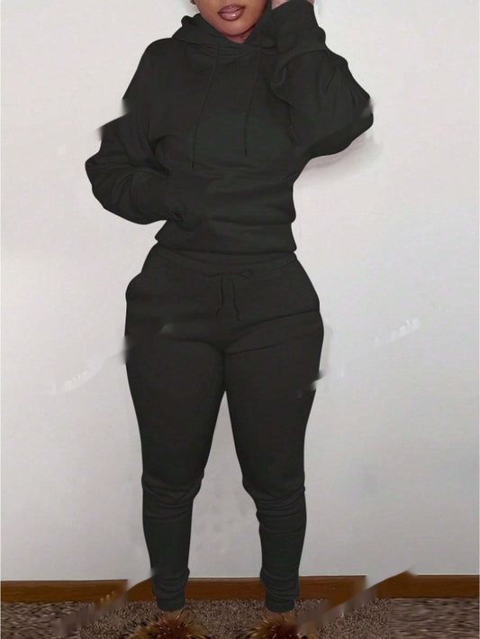 LovelyWholesale Women's Hooded Collar Long Sleeves