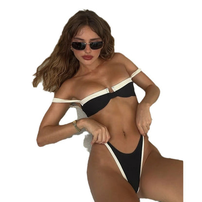 European And American Bikini Stitching Female