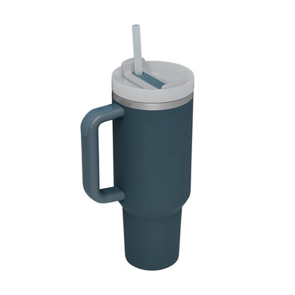 40 Oz Tumbler With Handle Straw, Insulated, and Stainless Steel