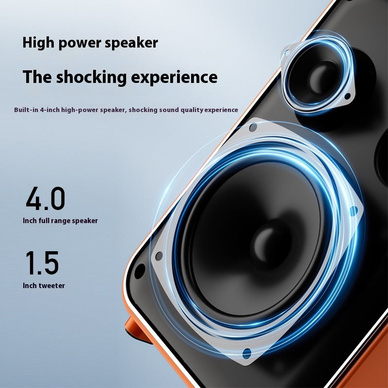 Outdoor Karaoke Audio Wireless Bluetooth Speaker Portable