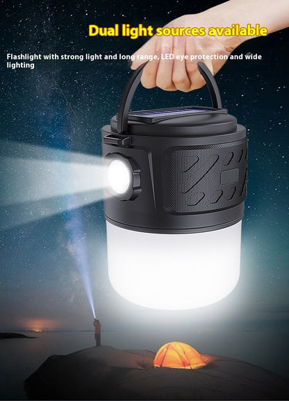 Convenient Solar Energy Camping Lights Mobile Wireless Card Creative Portable Audio