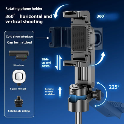 Multifunctional Integrated Mini Selfie Stick Bracket