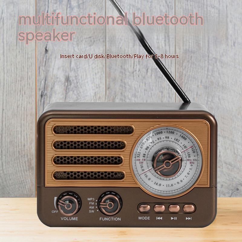 Retro Wireless Bluetooth Speaker Mini FM Radio
