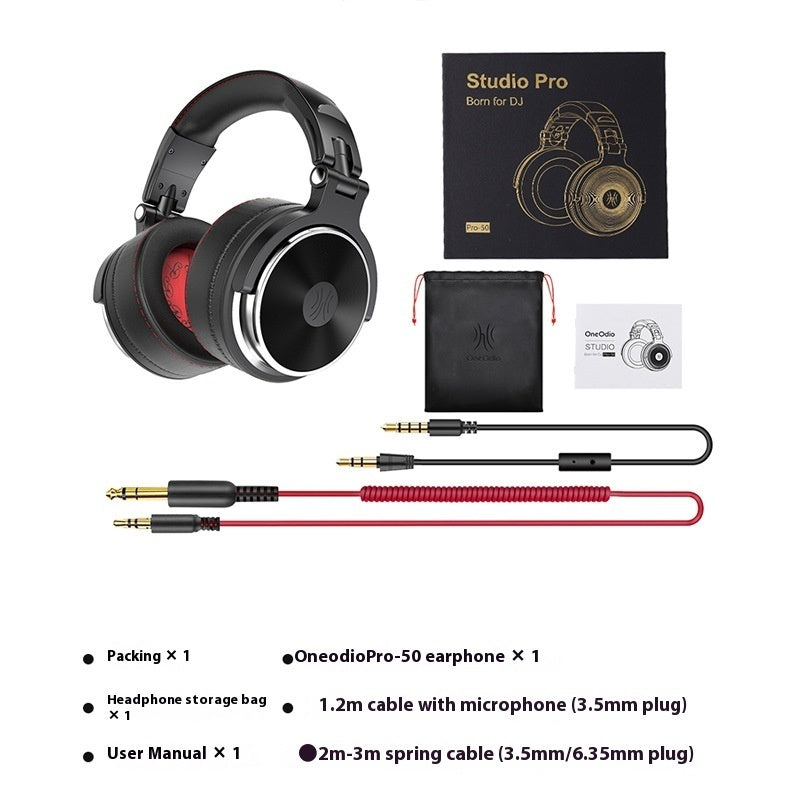 Three-frequency Balanced Head-mounted Wired Monitoring Earphone