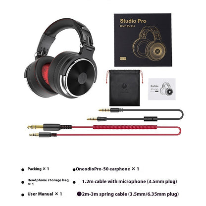 Three-frequency Balanced Head-mounted Wired Monitoring Earphone