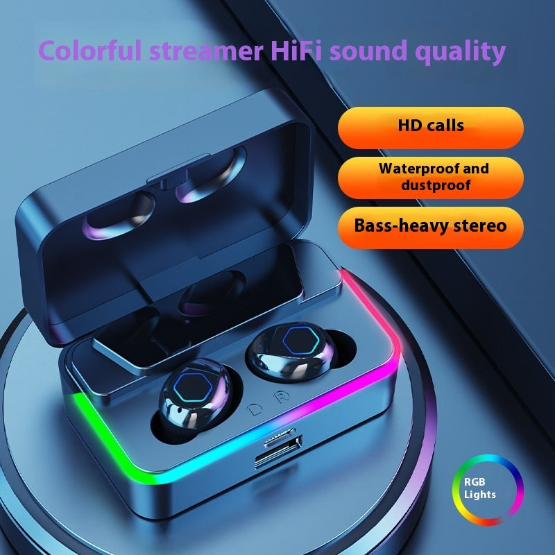 Long Endurance In-ear M49PRO Bluetooth Headset Mirror Digital Display