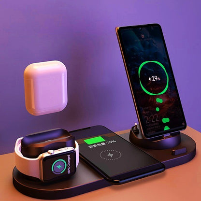 Wireless  6 In 1 Charging Dock Station